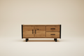 Dressoir naturel – 2 deuren 2 lades – crème sweep