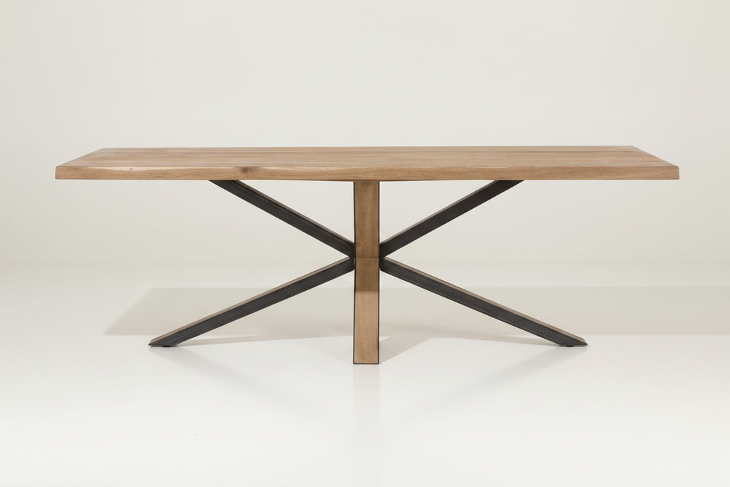 Ovada eettafel — crème sweep vooraanzicht