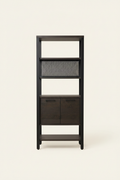 Ridgefield boekenkast onyx vooraanzicht