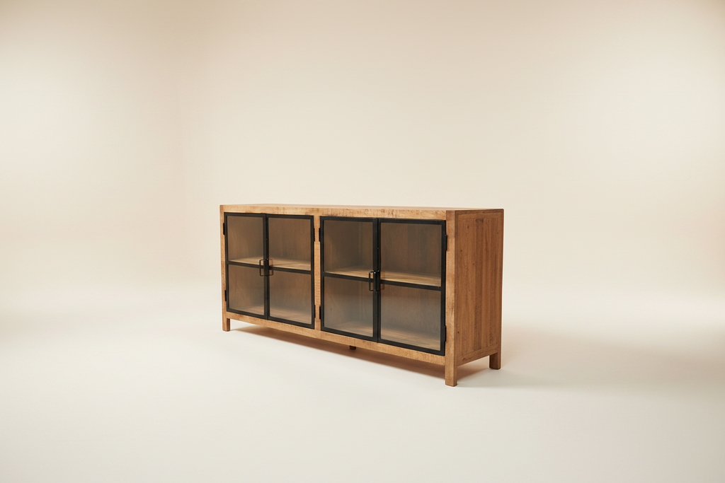 Dressoir Glas Helder - Hoekopname