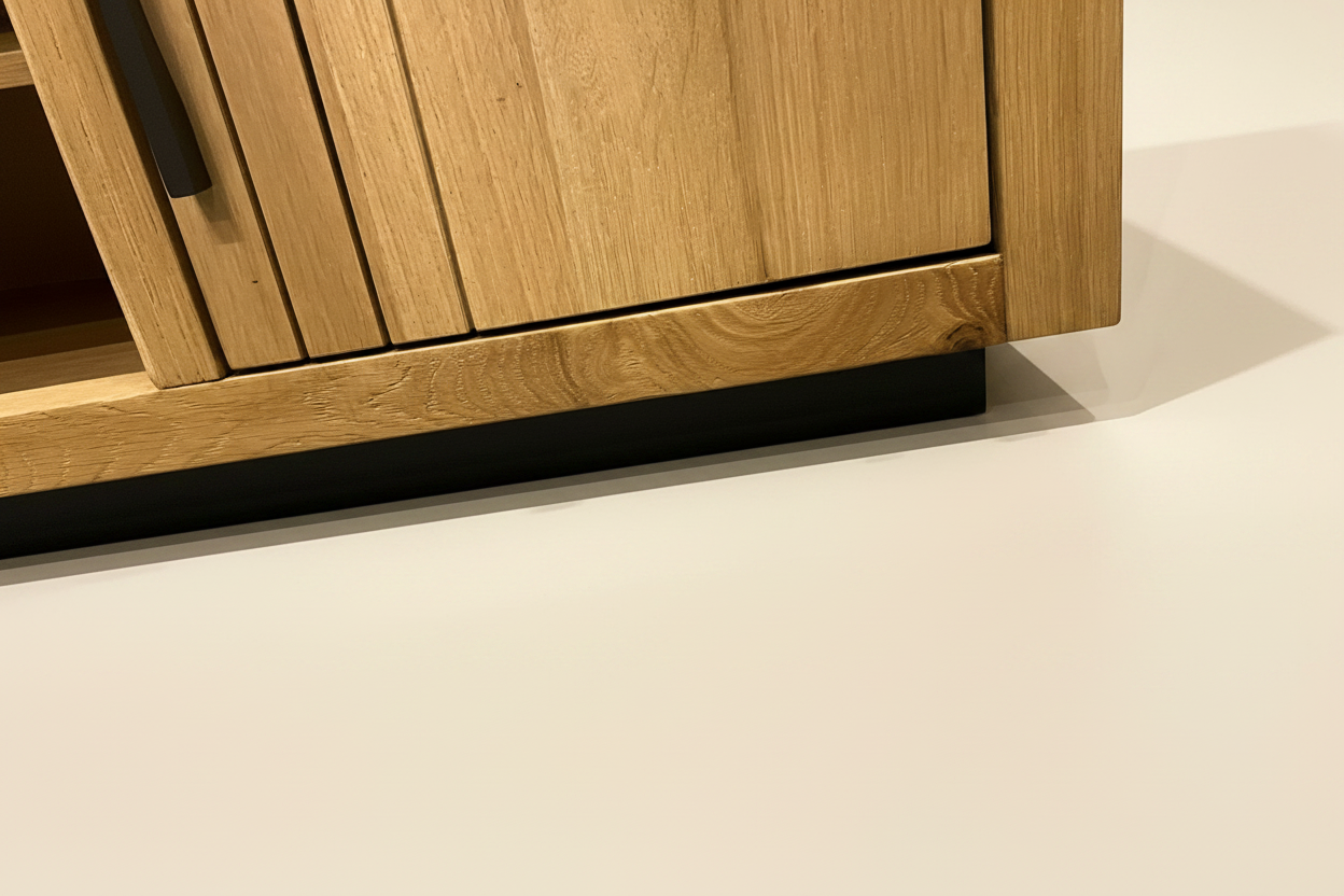 Pavie TV-meubel – detail onderkant crème sweep