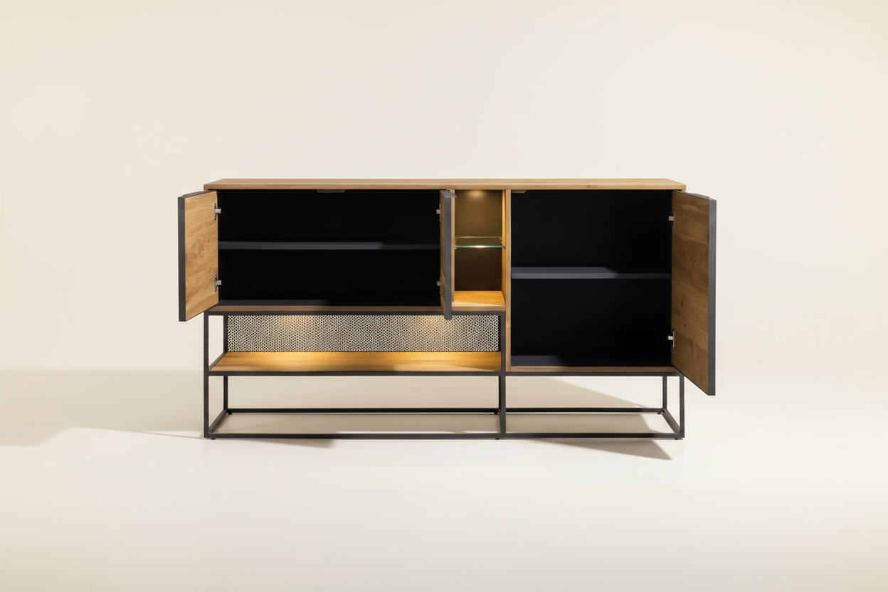 City dressoir crème sweep zonder decoratie open
