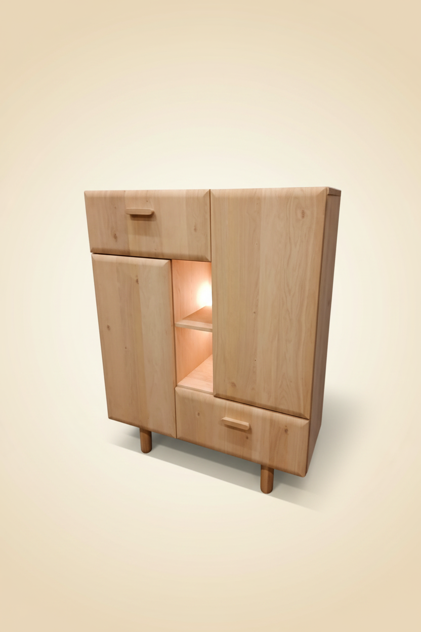 Highboard – ¾ warme crème sweep
