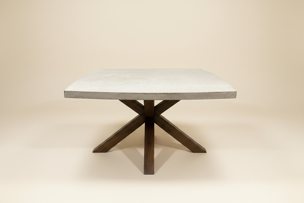 Maestro eettafel crème sweep vooraanzicht