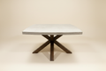 Maestro eettafel crème sweep vooraanzicht