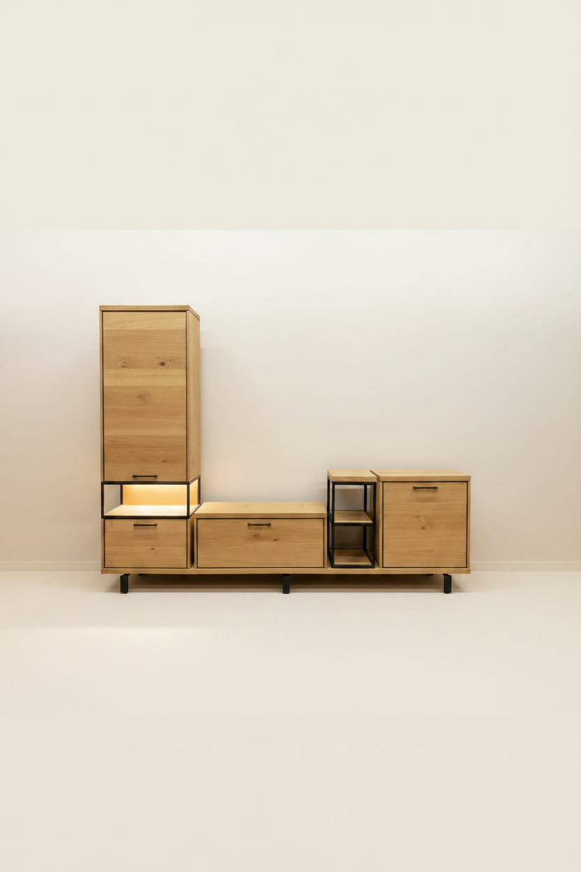 Ridge – hoge kast rechts crème sweep