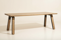 Eettafel — crème sweep hoekperspectief