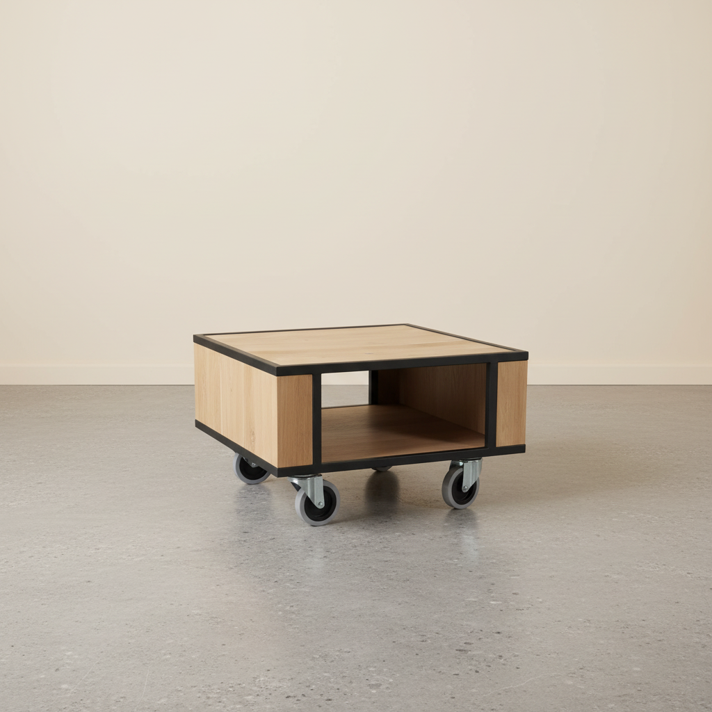 Kinna bijzettafel front betonlook