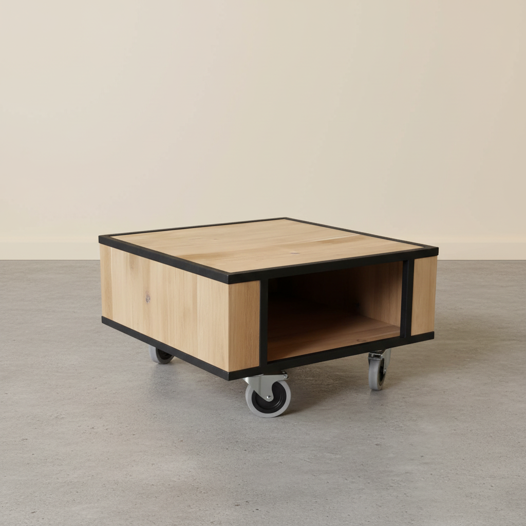Kinna bijzettafel perspectief betonlook