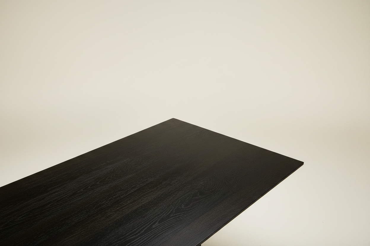 Montpellier eettafel — crème sweep blad detail